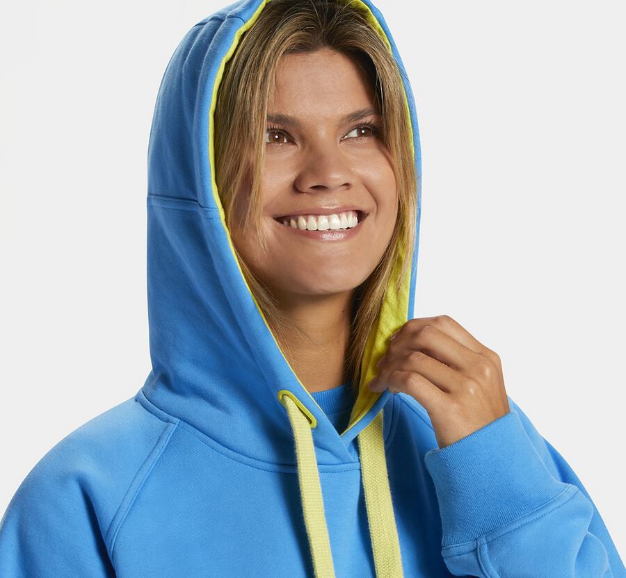 Hoka Australia One One Bondi - Womens Hoodie Blue - FAGOU-7853